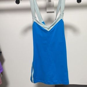 Blue Lululemon tank top